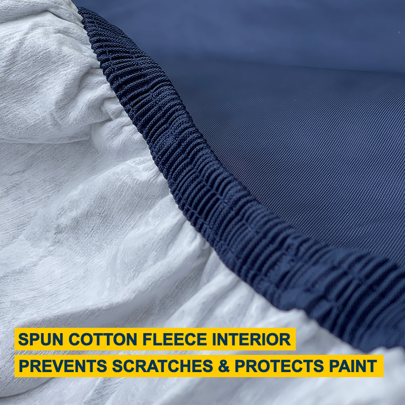 Seal Skin Supreme blue car cover, spun cotton fleece interior prevents scratches and protects paint