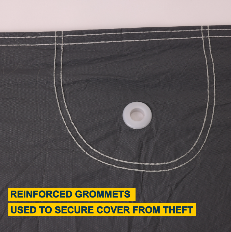 Seal Skin 5 Layer, reinforced grommets, used to secure cover from theft
